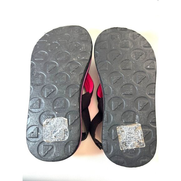 Roxy Toddler Girls Flip Flops Black Multi Size 9 - Picture 6 of 7